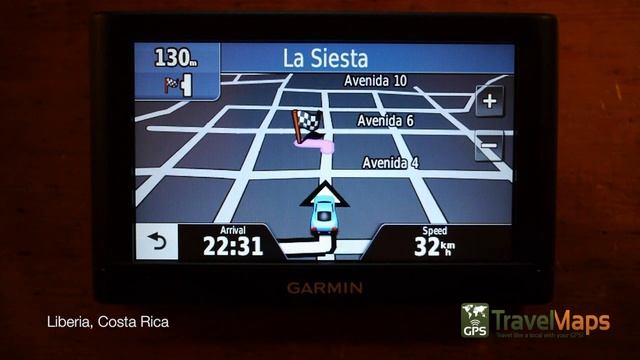 Costa Rica Garmin GPS Map - Liberia смотреть онлайн