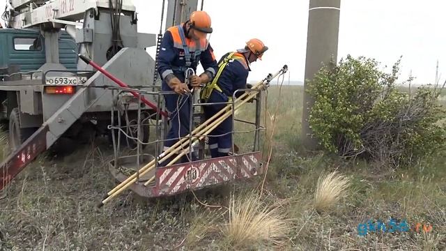 Плановый ремонт ВЛ-110 кВ от ПС "Новотроицкая" до подстанции "Город-2" смотреть онлайн
