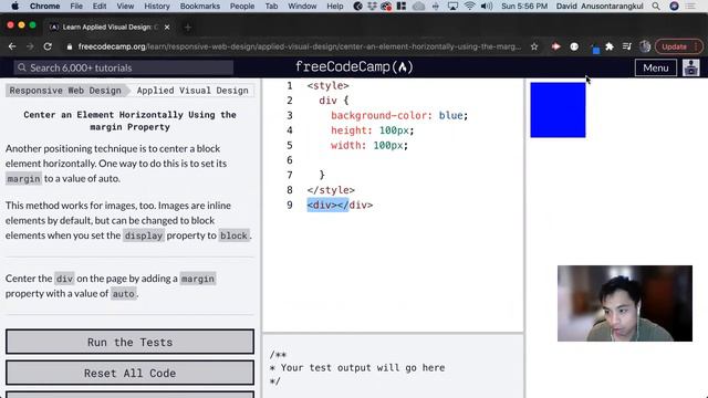 Center an Element Horizontally Using the margin Property (Applied Visual Design) freeCodeCamp смотреть онлайн