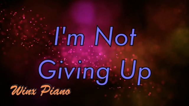 Winx Club - I'm Not Giving Up - Fanmade - Piano/Instrumental - HD смотреть онлайн