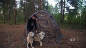 Палатка автомат для рыбалки МФП-3 Берег. Распаковка, сборка, обзор