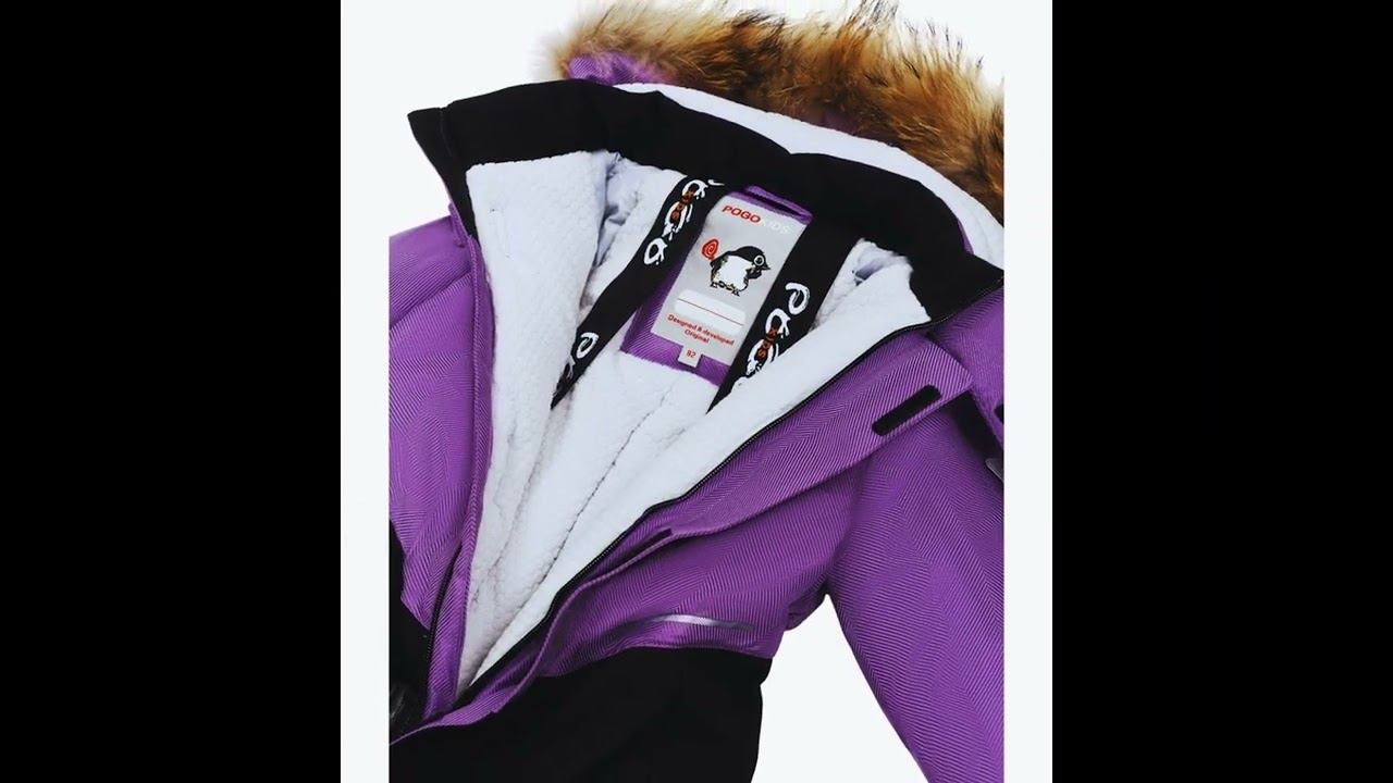 PogoKids, зимний комбинезон PG88231-8 (сиреневый) смотреть онлайн