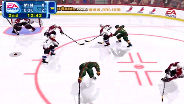 NHL 2001 Gameplay Colorado Avalanche vs Minnesota Wild смотреть онлайн