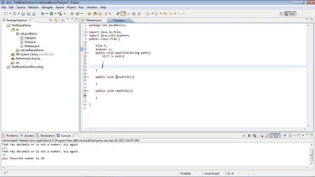 Java Beginner Tutorial 22 - Reading From Files смотреть онлайн