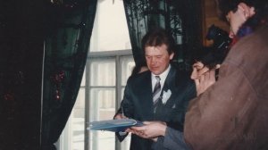 Поздравление папе на юбилей 60 лет с использованием нарезок из советских фильмов.