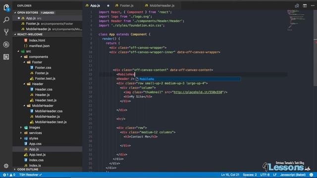 ReactJS Welcome Page with Routing Tutorial Part 1 смотреть онлайн