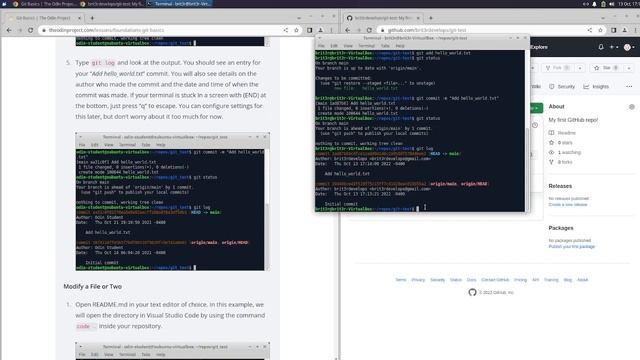 The Odin Project - Foundations - Git Basics Episode 16 смотреть онлайн