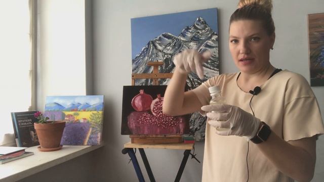 Как наносить лак на картину губкой! Маслянная живопись! Пишем маслом!Личный опыт! смотреть онлайн