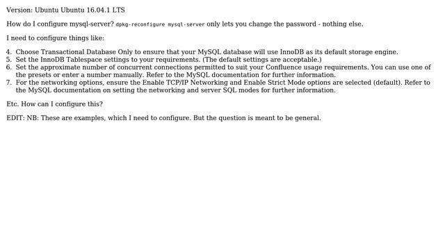 Configure mysql-server instance смотреть онлайн