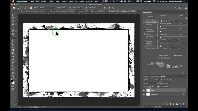 How to Create Custom Borders in Adobe Photoshop CC смотреть онлайн