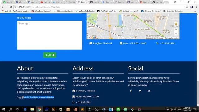 Preview - BootStrap 4 Template [MilerDev] смотреть онлайн