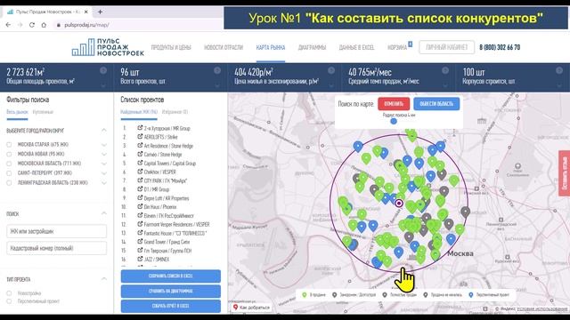 Как составить точный список конкурентов ЖК за пару минут? смотреть онлайн