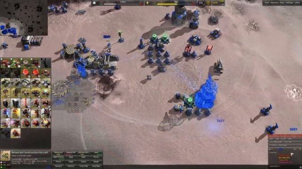 Beyond All Reason Legion and Scavenger Units 1v4 Hard AI Comet Catcher RTS