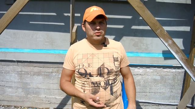 Отделка каркасного дома по технологии мокрый фасад. Силикатно-силиконовая штукатурка короед. смотреть онлайн