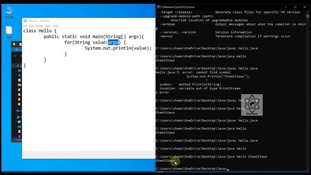 Java Sinhala By ChamiViews Part 72 - Command Line Arguments - Part 01 смотреть онлайн
