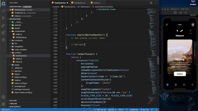 Pet-Project за 60 минут React Native | Travel App смотреть онлайн