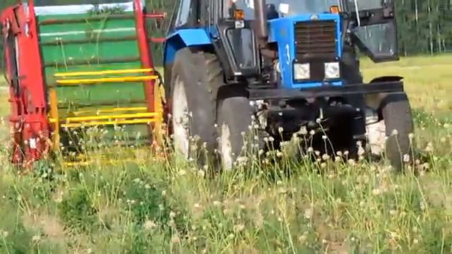 Машина для уборки цветоносов чеснока МУЦ-1,4 для трактора МТЗ-82 смотреть онлайн