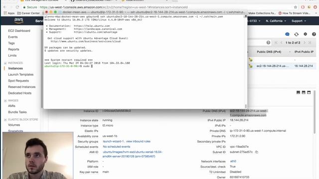 Docker Compose MEAN stack on AWS EC2 смотреть онлайн