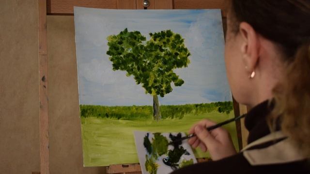 НАРИСОВАТЬ РЕАЛИСТИЧНОЕ ДЕРЕВО ОЧЕНЬ ЛЕГКО | сейчас покажу как смотреть онлайн