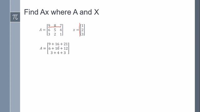 Multiplication 3x3 by 3X1 Matrix смотреть онлайн