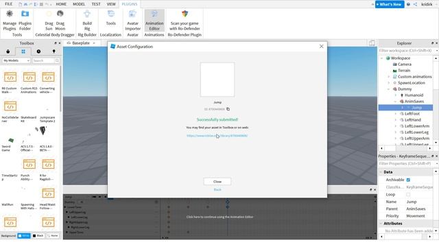 Roblox Studio | How to Add a Custom Jump Animation! смотреть онлайн