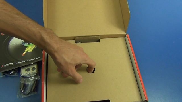 Материнская плата Biostar Hi-Fi A70U3P - unboxing (распаковка) смотреть онлайн