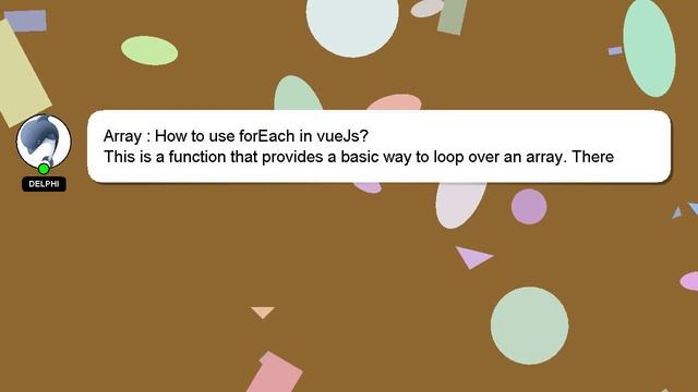 Array : How to use forEach in vueJs? смотреть онлайн