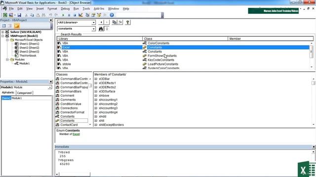 18. An Intrinsic Constant || VBA Tutorial || Lecture || Microsoft Excel || смотреть онлайн