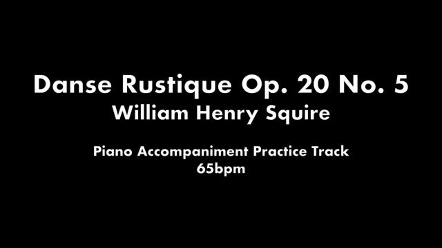 Danse Rustique - Piano Accompaniment for Cello Solo (65bpm) смотреть онлайн
