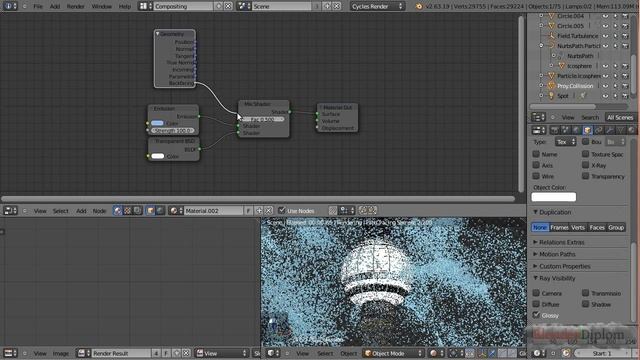 Blender 2 64 Tutorial I Advanced Particle Trail in Cycles смотреть онлайн