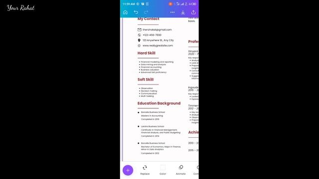 How To Make CV Or Resume In Canva App || Earn Money Online || Canva App Class 01 смотреть онлайн