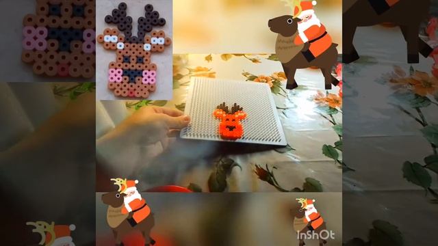 Новогодняя подборка поделок из термомозаики!) смотреть онлайн