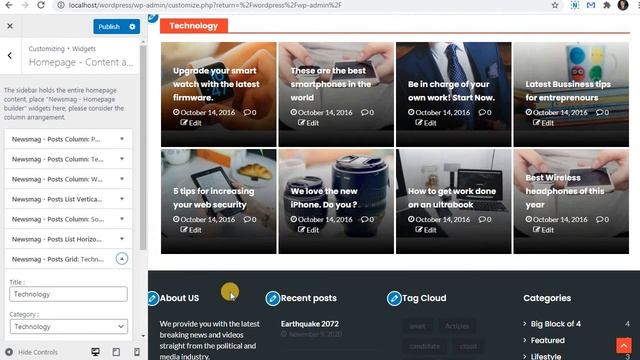 Managing homepage in Wordpress news website смотреть онлайн