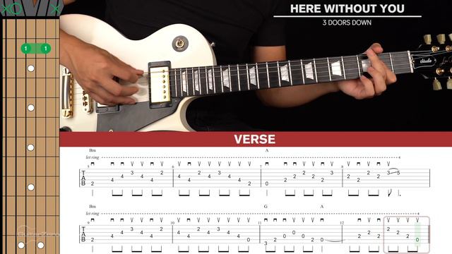 Here Without You Guitar Cover 3 Doors Down 🎸|Tabs + Chords| смотреть онлайн