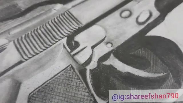 Realistic gun drawing смотреть онлайн