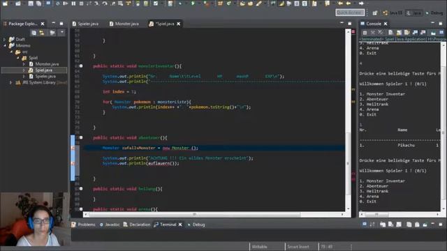 JAVA für Anfänger : textbasierendes POKEMON-like Game #5 смотреть онлайн