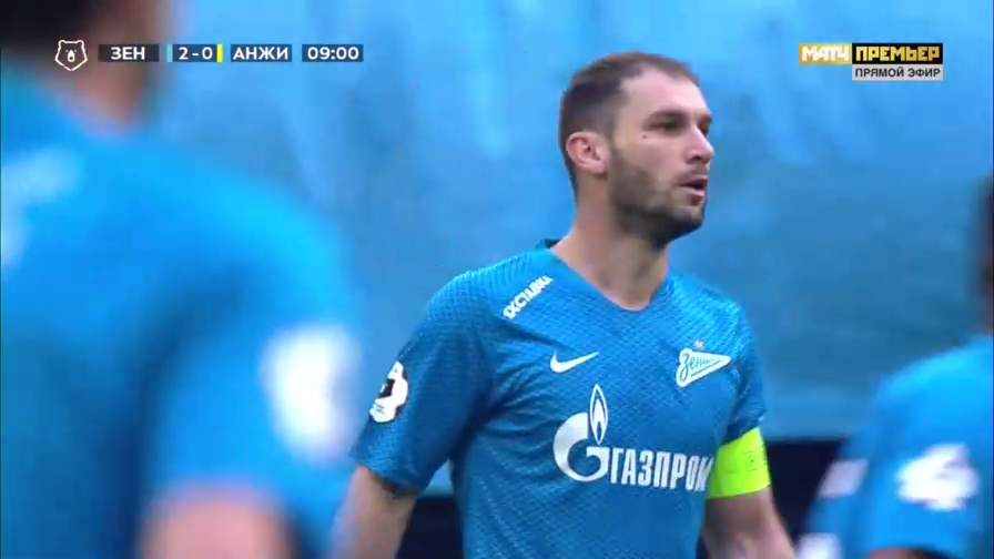  Зенит - Анжи. 2-0. Бранислав Иванович, Российская Премьер-Лига, 23 тур 14.04.2019 смотреть онлайн