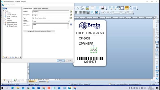 Tutorial configurar base de datos con BARTENDER, Excel y Diseño de Stikers. смотреть онлайн