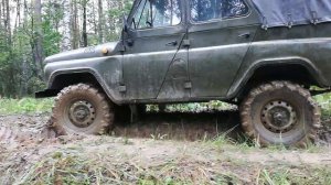 #уаз #бездорожье 
УАЗ 469 после доработок/блокировки Иж Техно, военные мосты,лифт, резина Белшина