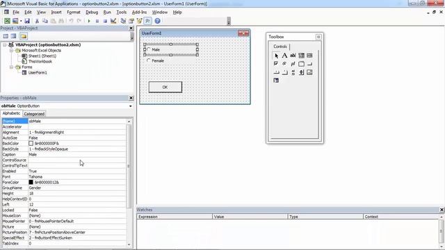 Excel VBA UserForm Optionbutton Check if Selected when Grouped by GroupName смотреть онлайн