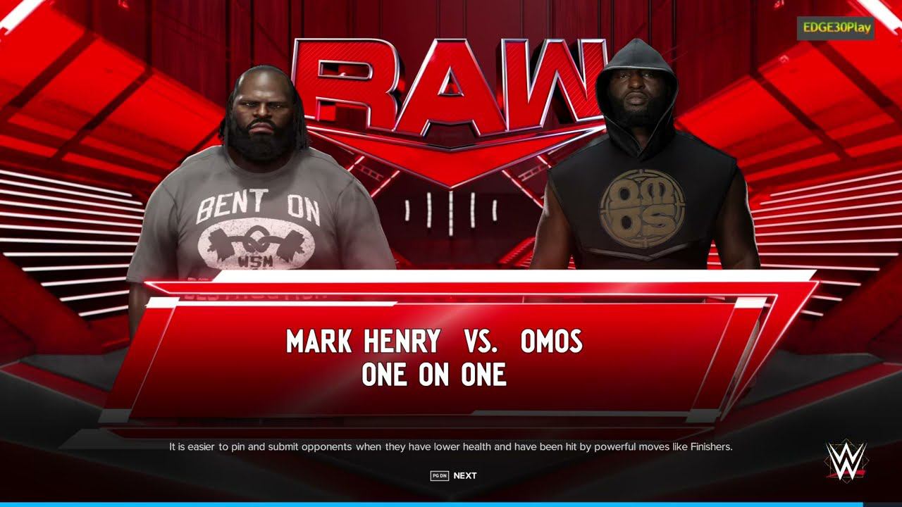 WWE2K24 Mark Henry vs Omos смотреть онлайн