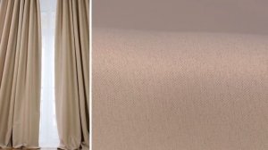 Шторы блэкаут. Комплект портьер блэкаут однотонный B501-3, бежевый