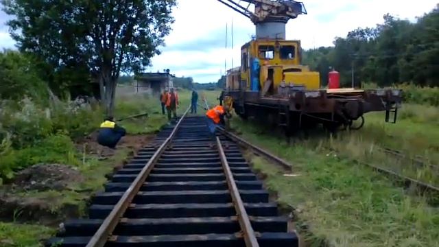 Укладка рельса смотреть онлайн