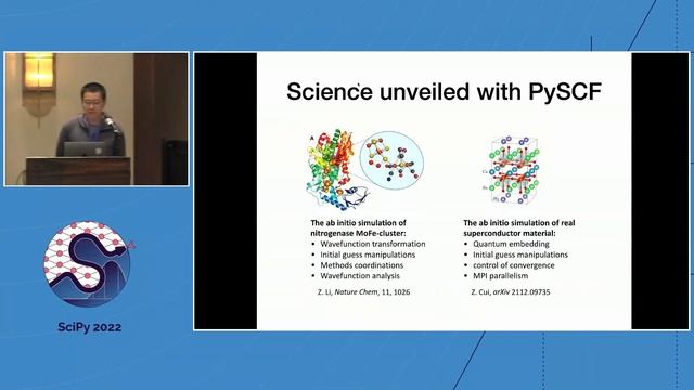 PySCF: The Python Based Simulations of Chemistry Framework- Qiming Sun | SciPy 2022 смотреть онлайн