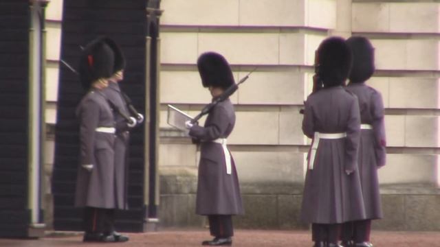 Changing Of The Guard At Buckingham Palace, 28th Of January 2018