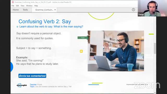 ¿Cuándo usar Say y Cuándo Tell en inglés? - Open English Clases De Inglés Gratis смотреть онлайн