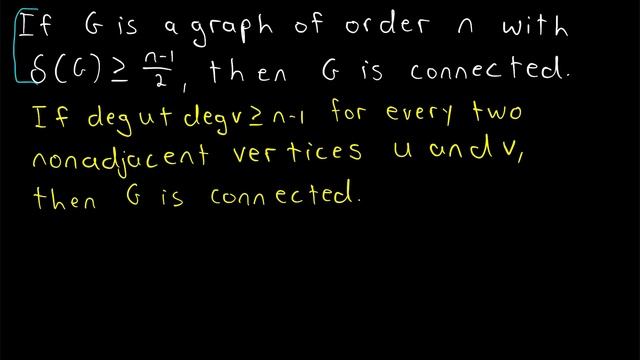 Proof: Minimum Degree Condition for Connected Graphs | Graph Theory смотреть онлайн