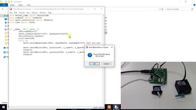 SB Servo Motors on Windows OS смотреть онлайн