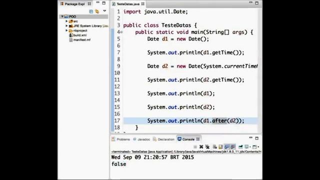 Implementando Classes Date e Calendar - Java смотреть онлайн