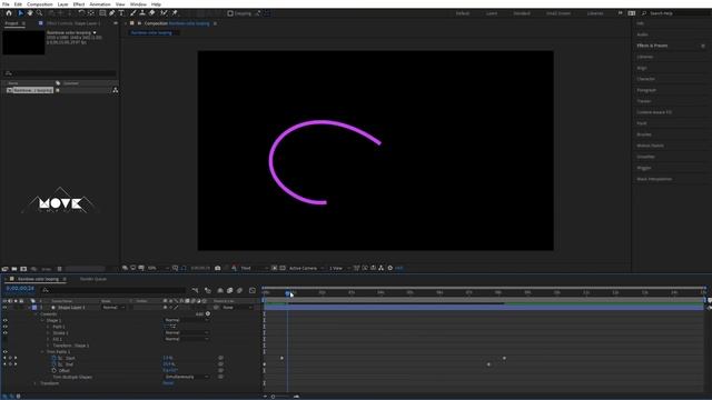 Neon Infinity Looping Animation Tutorial in After Effects смотреть онлайн